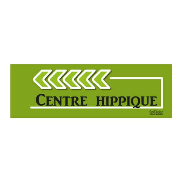 Flèche "Centre Hippique" - vert - gauche