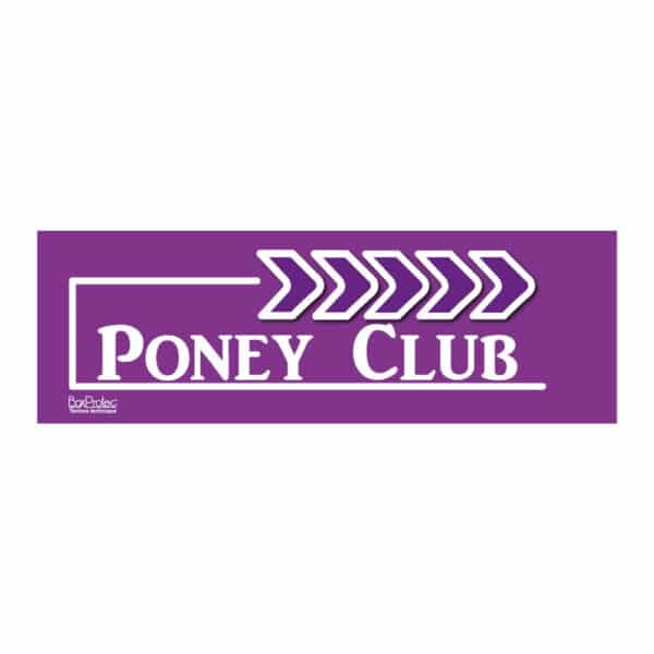 Flèche "Poney Club" - violet - droite