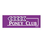Flèche "Poney Club" - violet - gauche
