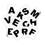 Lettres de manège autocollantes