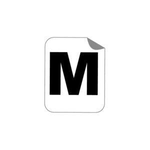 Lettres de manège autocollantes