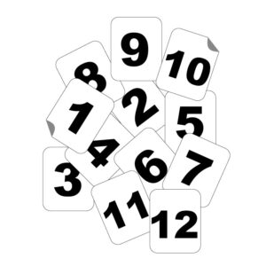 Numéros d'obstacles stickers