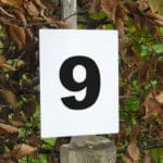 Numéro d'obstacle en aluminium