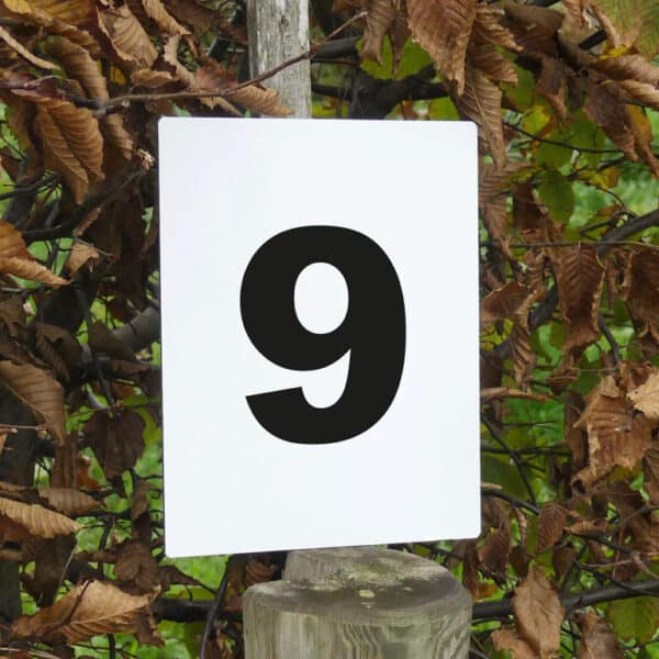 Numéro d'obstacle en aluminium