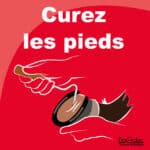 Panneau "Curez les pieds des chevaux"