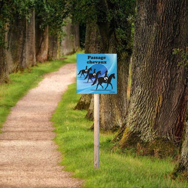 Panneau “Passage de chevaux”
