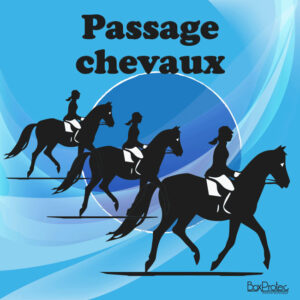 Panneau “Passage de chevaux” - bleu