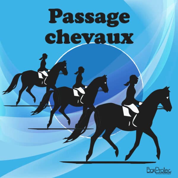 Panneau “Passage de chevaux” - bleu
