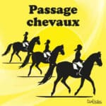 Panneau “Passage de chevaux” - jaune