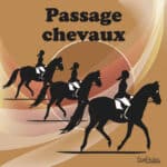 Panneau “Passage de chevaux” - marron