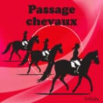 Panneau “Passage de chevaux” - rouge