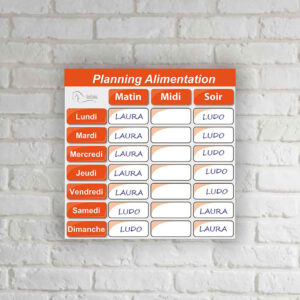 Planning d’alimentation - Orange