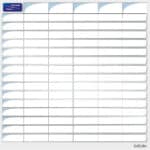 Planning d’alimentation vierge -Bleu