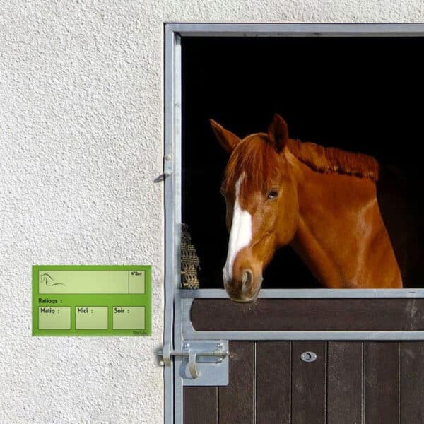 Plaque de ration effaçable