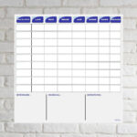 Planning de semaine + notes vétérinaires