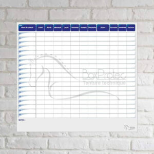 Planning de semaine soins et vaccins