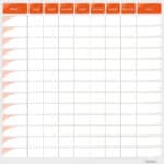 Planning de travail semaine - Orange