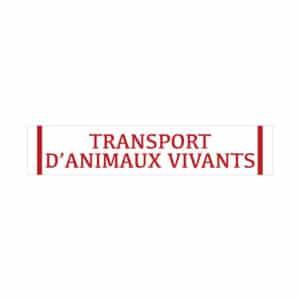 Stickers "Transport d'animaux vivants"