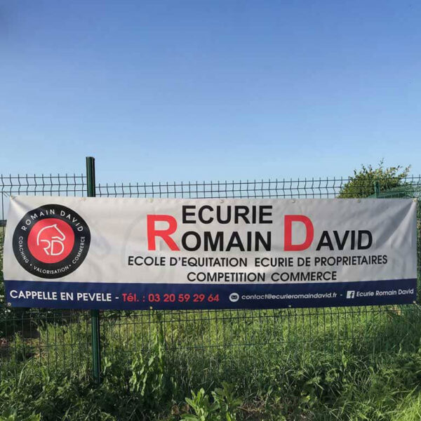 Bâche publicitaire 3 x 0,8 m Bâche publicitaire 3 x 0,8 m