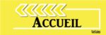 Flèche “Accueil” - Jaune