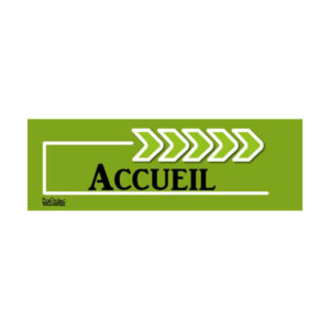 Flèche “Accueil” - Vert