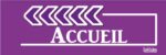 Flèche “Accueil” - Violet