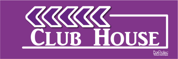 flèche club house violet fléchage boxprotec