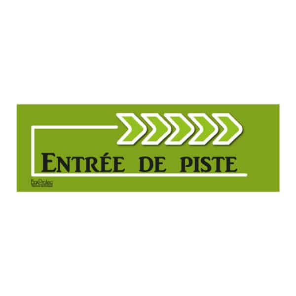 Flèche “Entrée de piste” - vert - droite
