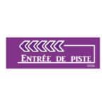 Flèche “Entrée de piste” - violet - gauche