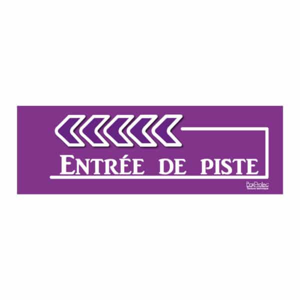 Flèche “Entrée de piste” - violet - gauche