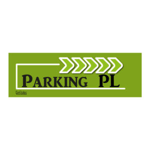 Flèche “Parking poids lourd” - vert - droite