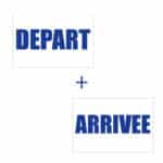 Panneau Départ – Arrivée