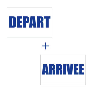 Panneau Départ – Arrivée