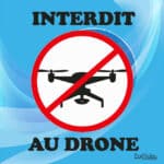 Panneau “Interdit au drone” - bleu