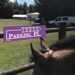 Flèche “Parking poids lourd”