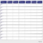 Planning de soins - Bleu