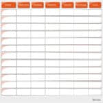 Planning de soins - Orange