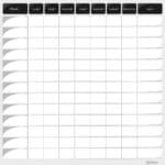 Planning de travail semaine - Noir