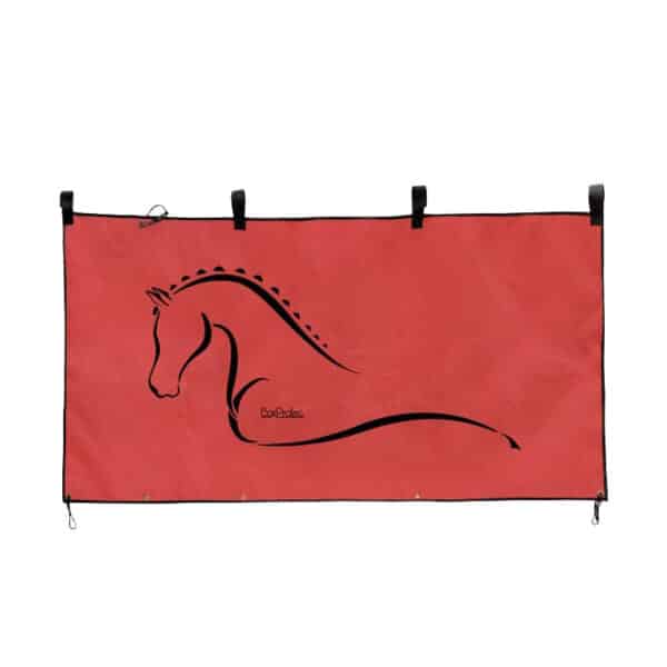 Tenture de box - rouge Tenture de box - rouge