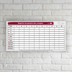 Tableau de gestion des casques