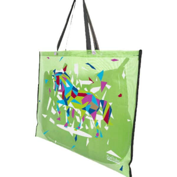 Sac à tapis de selle séchant - motif cheval - vert pomme Sac à tapis de selle séchant - motif cheval - vert pomme