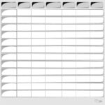 Planning vierge - Noir