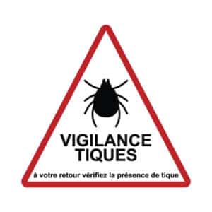 Autocollants “Vigilance tiques”