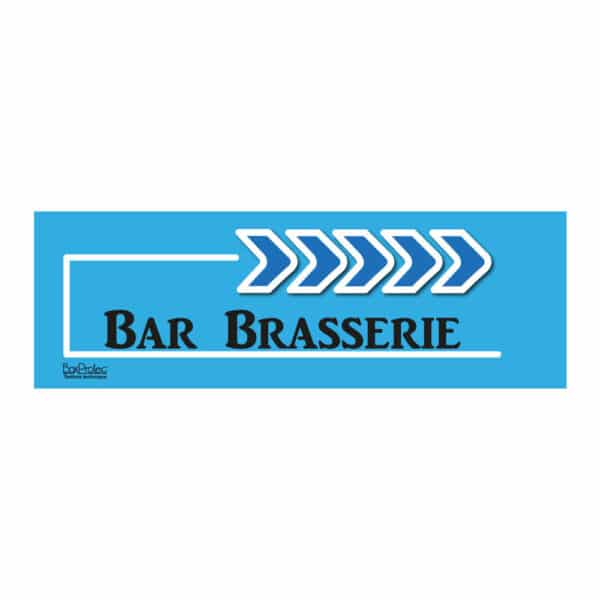 Flèche “Bar Brasserie” - bleu - droite