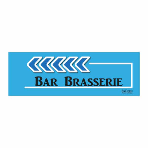 Flèche “Bar Brasserie” - bleu - gauche