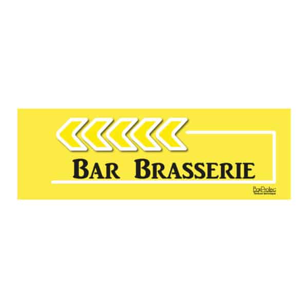 Flèche “Bar Brasserie” - jaune - gauche