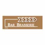 Flèche “Bar Brasserie” - marron - droite