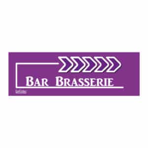 Flèche “Bar Brasserie” - violet - droite