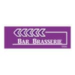 Flèche “Bar Brasserie” - violet - gauche