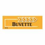 Flèche "Buvette" - orange - droite